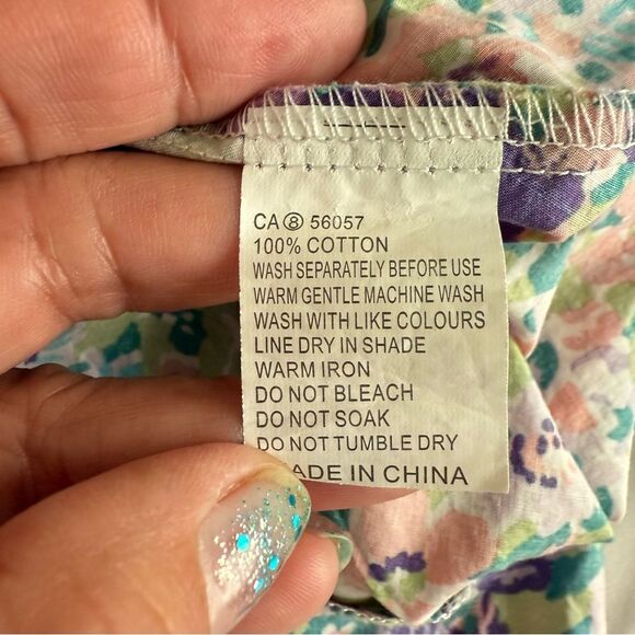 Yours Truly Woman's Ruffle Side Gadered Floral Lightweight Skirt 8 - Picture 8 of 10